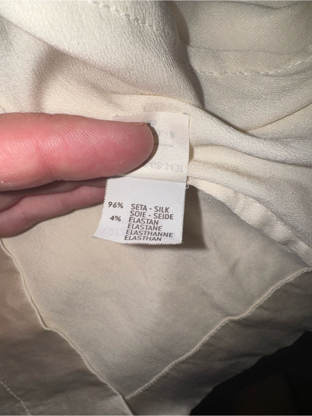 Brunello Cucinelli Strapless Silk Ivory Top - Picture 7 of 7
